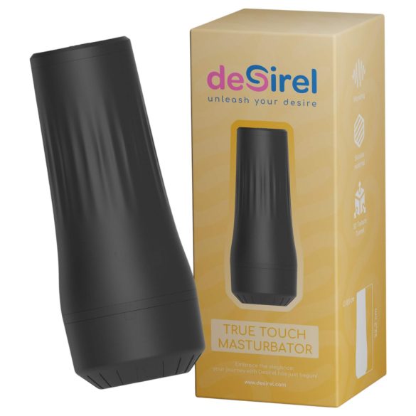 Desirel True Touch - elutruu vibratsiooniga kunstvagiina (naturaalne-must)