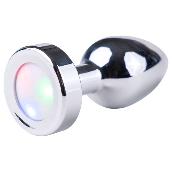 Desirel GlowPlug - valgusega anaaltapp - väike - hõbedane