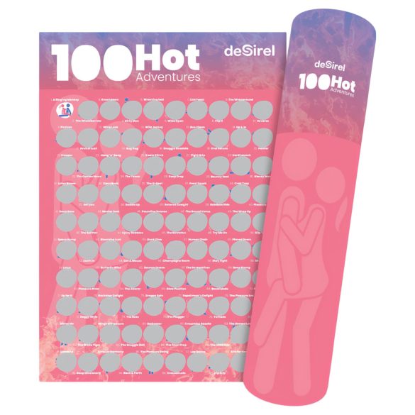 Desirel - 100 seksipoosi kraabitav plakat mäng
