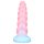 OgazR - helendav ükssarviku dildo - 22cm (vikerkaar)