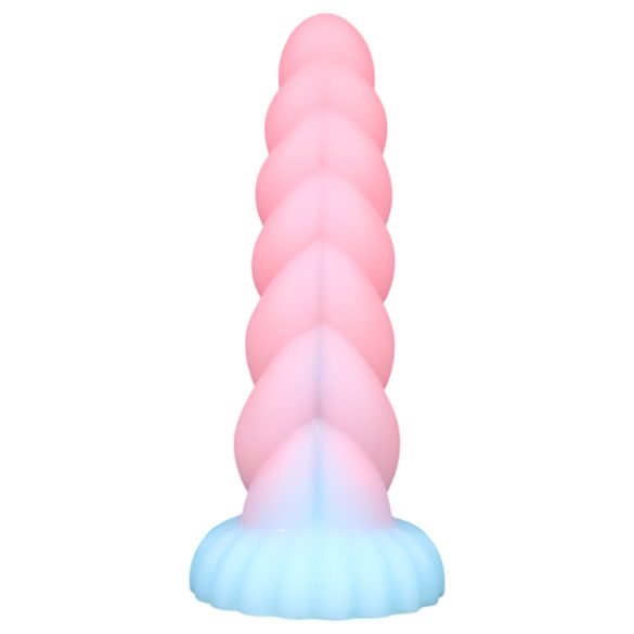 OgazR - helendav ükssarviku dildo - 22cm (vikerkaar)