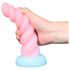 OgazR - helendav ükssarviku dildo - 22cm (vikerkaar)