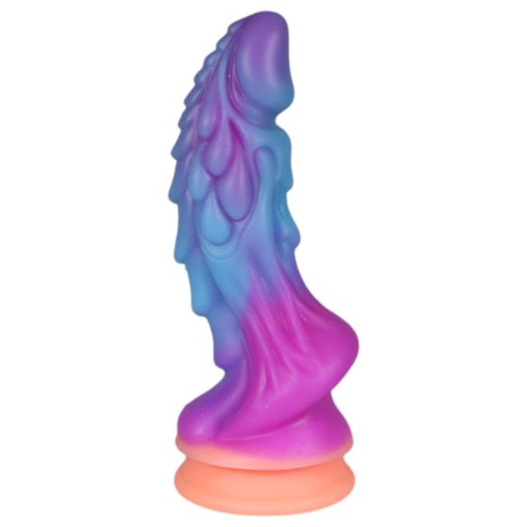 OgazR - helendav draakon dildos - 22 cm - lilla-roosa