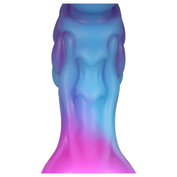 OgazR - helendav draakon dildos - 22 cm - lilla-roosa