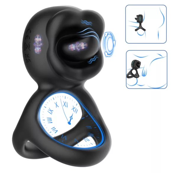 Biu-Biu - peeniserõngas ja kliitorivibraator - must