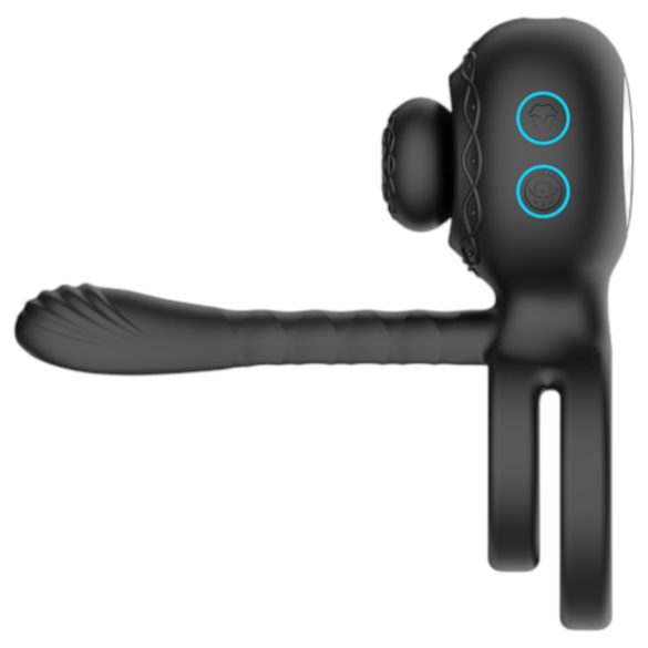 Biu-Biu - peeniserõngas ja paaridele vibraator - must