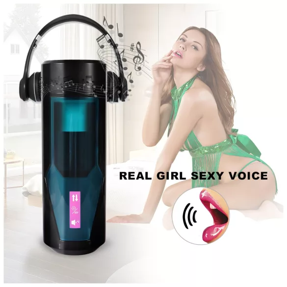 Lonely - automaatne masturbaator - tõukav, vibreeriv - must