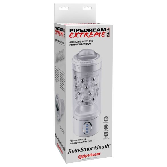 PDX Roto-Bator - vibraatoriga suuseksmasturbaator - valge