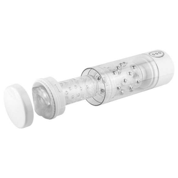 PDX Roto-Bator - vibraatoriga suuseksmasturbaator - valge