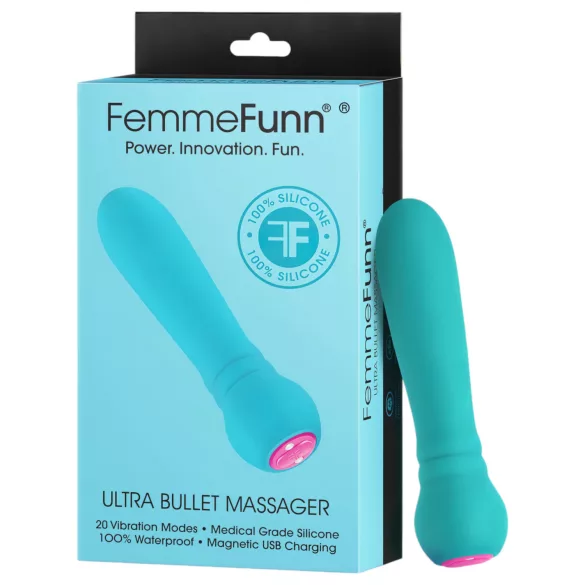 FemmeFunn - vibraator bullet - tugev vibratsioon - türkiissinine