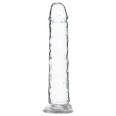 Addiction Crystal - dildoga iminapaga - läbipaistev - 18cm