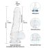 Addiction Crystal iminapaga dildo (läbipaistev) - 18cm