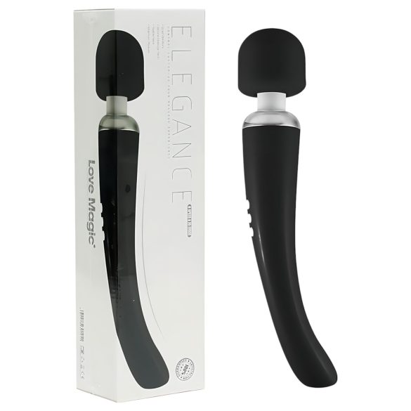 Love Magic Elegance - laetav masseeriv vibraator (must)