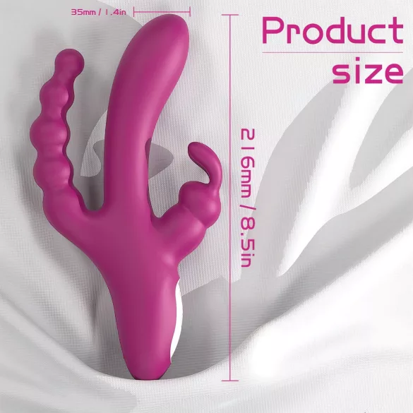 Sex HD Joker - veekindel akuvibratsioon kolmekordne vibraator lilla