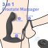 Sex HD Virgil - peenise- ja munandirõnga vibraator (must)