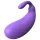 Sex HD - vibro-muna baklažaani kujuga - lilla