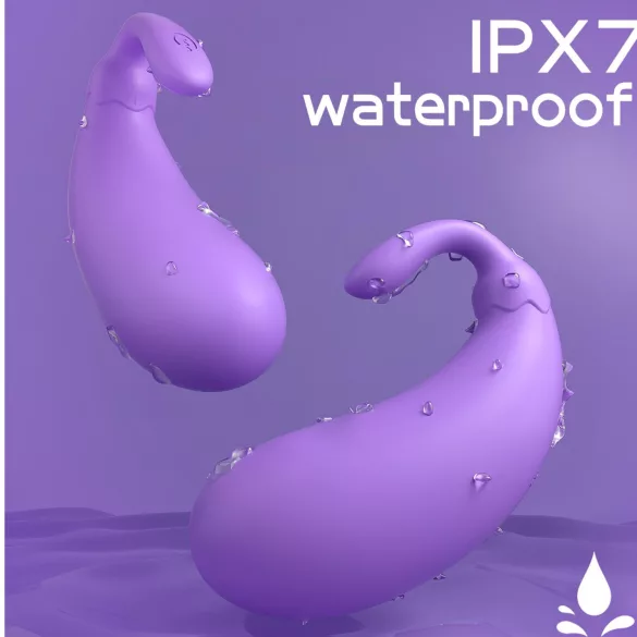 Sex HD - vibro-muna baklažaani kujuga - lilla