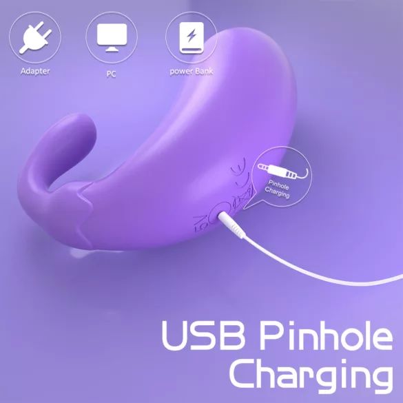 Sex HD - vibro-muna baklažaani kujuga - lilla