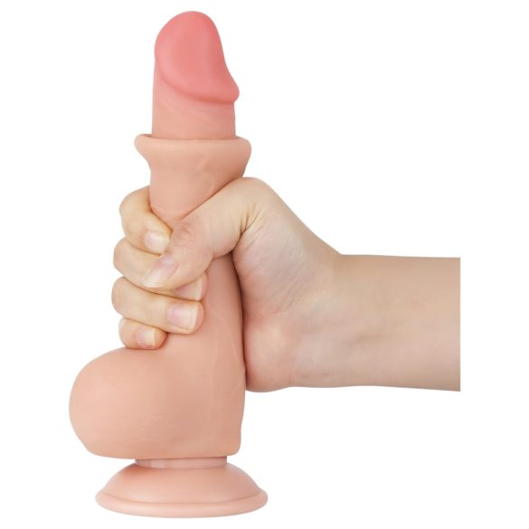 Lovetoy Sliding-Skin - realistlik dildoga iminapp - 19,5 cm, naturaalne