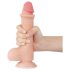 Lovetoy Sliding-Skin - munanditega kahekihiline dildo - 20cm naturaalne
