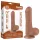 Lovetoy Sliding-Skin - munanditega kahekihiline dildo - 18,3cm naturaalne