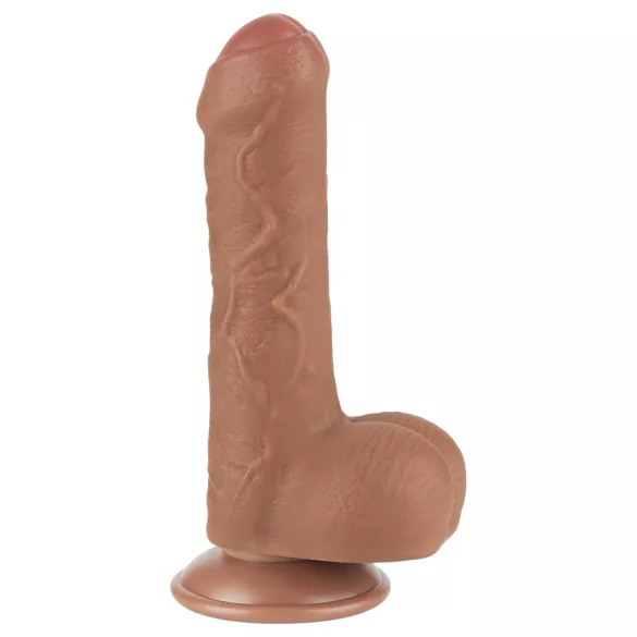 Lovetoy Sliding-Skin - munanditega kahekihiline dildo - 18,3cm naturaalne