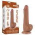 Lovetoy - munanditega kahekordne dildo - 19,5cm - natur
