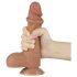 Lovetoy Sliding-Skin - munanditega realistlik dildo - 19,5 cm - tume naturaalne