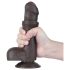 Lovetoy Sliding-Skin - munanditega kahekihiline dildo - 18,3cm - pruun