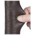 Lovetoy Sliding-Skin - kahekihiline dildoga iminapaga - 20,8 cm - pruun