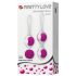 Pretty Love Orgasmic - muudetavate geishakuulide komplekt (valge-lilla)