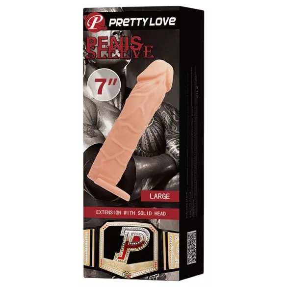 Pretty Love - peenisehülss munandite rõngaga - naturaalne