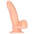 Baile Barbara Mark - realistlik pöörlev vibraator - 15cm (naturaalne)
