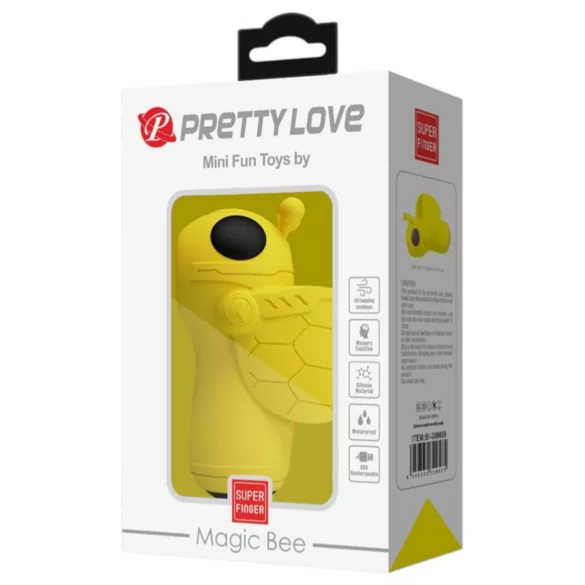 Pretty Love Magic Bee - kliitorivibraator sõrmele - kollane