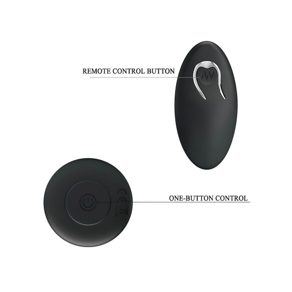 MR. PLAY - juhtmevaba anaalvibraator - must - akuga