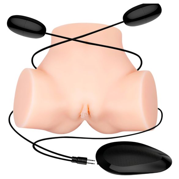 Crazy Bull - realistlik vibreeriv masturbaator tagumik - naturaalne