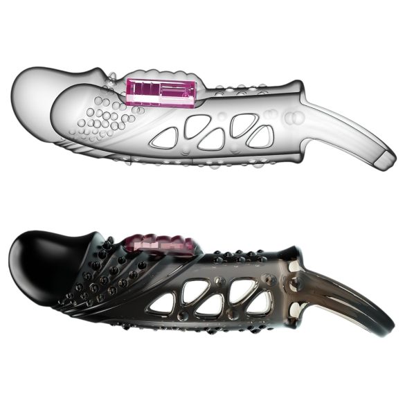 Pretty Love Cecelia - vibraatoriga peenisemansett erektsioonirõngaga must