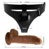 Pretty Love rakmed - universaalne alus dildoga - 17 cm (must)