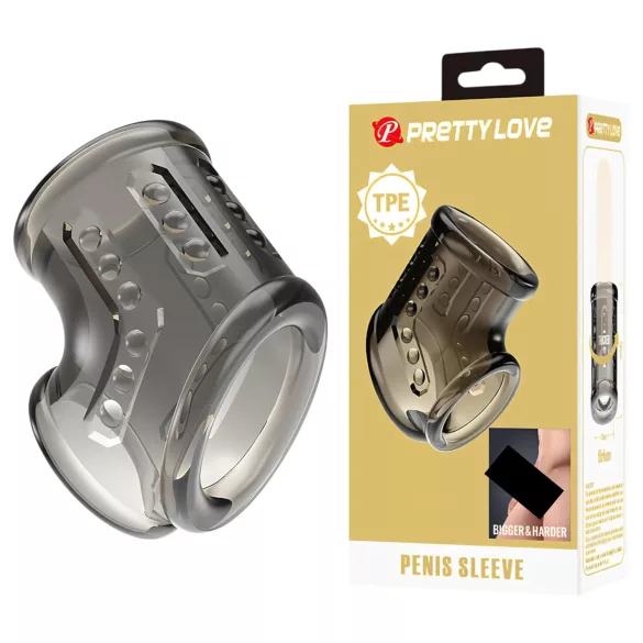 Pretty Love - peenise- ja munandiring (läbipaistev)