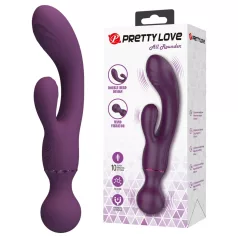   Pretty Love All Rounder - topeltpeaga G-punkti ja kliitorivibraator (lilla)