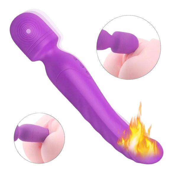 Sex HD Iris - 2 mootoriga soojendav massaaživibraator (lilla)
