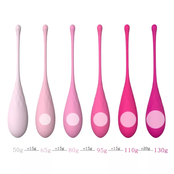 Sex HD Eggs - kegelkuulide komplekt 6 tk - roosa