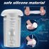 Sex HD Hawk - akuga, vibreeriv-imetav masturbaator (must-valge)
