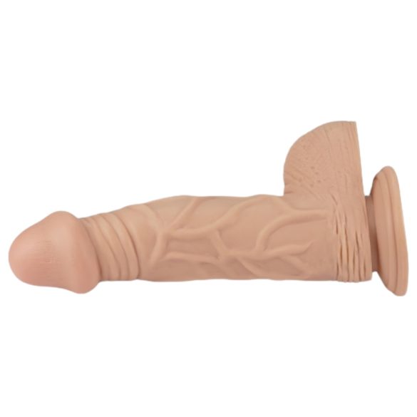 Lovetoy Real Extreme - dildos imikupadjaga - 23cm - naturaalne