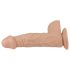 Lovetoy Real Extreme - dildos imikupadjaga - 23cm - naturaalne