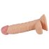 Lovetoy Real Extreme - iminapaga, munadega G-punkti dildo - 19cm (naturaalne)