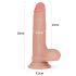 Lovetoy Nature Cock - elutru dildo, 18cm (naturaalne)