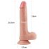 Lovetoy Nature Cock - realistlik dildos - kahekordne kiht - 20cm naturaalne