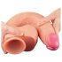 Lovetoy Nature - realistlik kahekihiline dild - 30cm (naturaalne)
