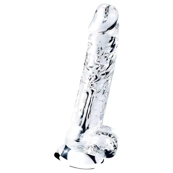 Lovetoy Flawless Clear - dildoga iminapaga - 19cm - läbipaistev
